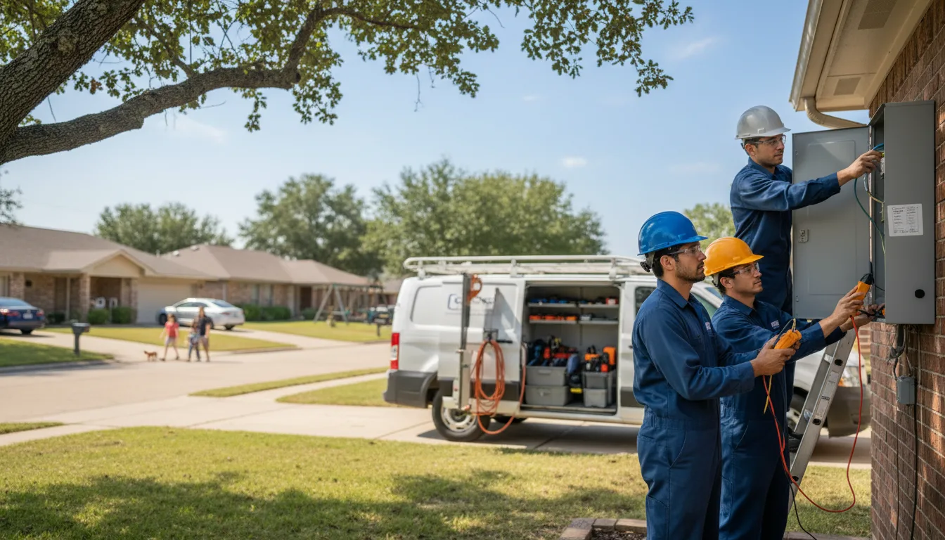 Certified electrician providing emergency electrical services in Whitney, NE
